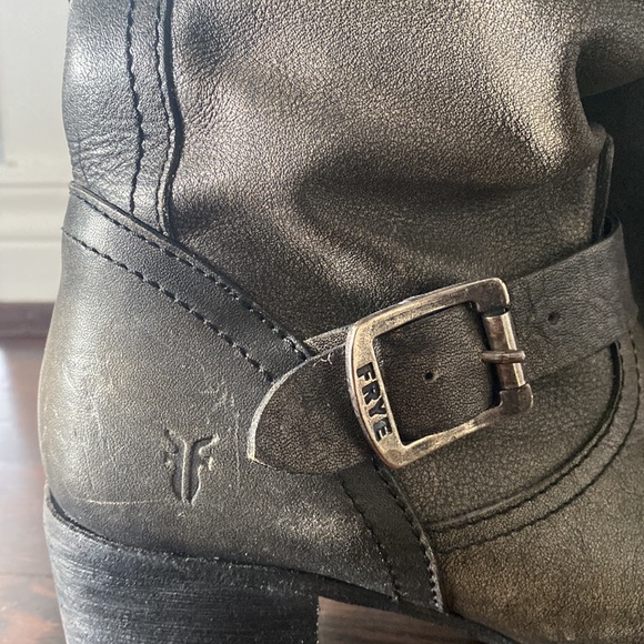 Frye Leather Biker Boots - Picture 3 of 7